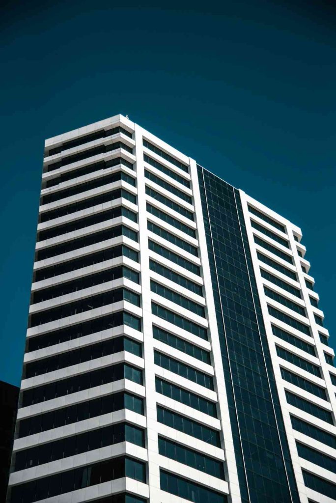 Blue Corner Skyscraper