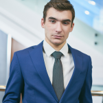 Navy Suit Man