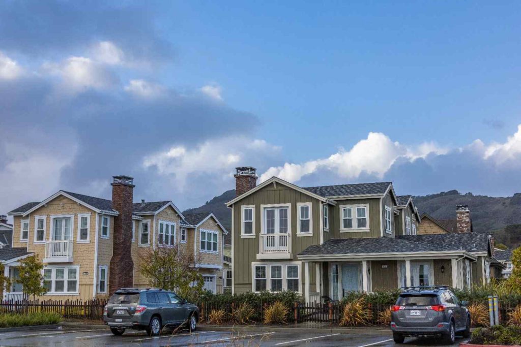 Suburban Street Houses